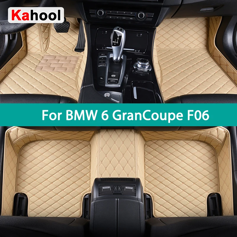 

KAHOOL Custom Car Floor Mats For BMW 6er Convertible F12 GranCoupe F06 Coupe F13 Auto Carpets Foot Coche Accessorie