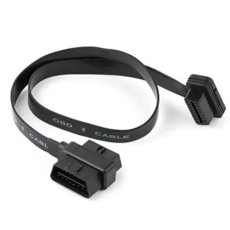 Obd2 تمديد كابل 100 سنتيمتر/60 سنتيمتر/30 سنتيمتر 1 إلى 2 الفاصل سلك obd2 الماسح الضوئي موسع موصل محول ذكر إلى أنثى L على شكل الكوع