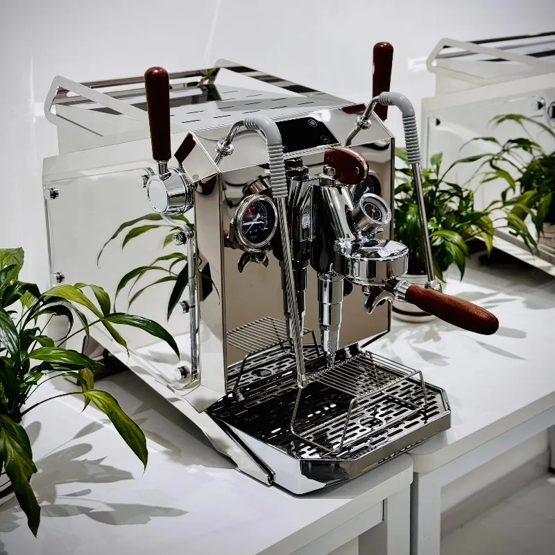 

Light Commercial Semi Automatic Espresso Machine for Cafe Group Head Temperature Control 3L Steam Boiler Stainless Steel