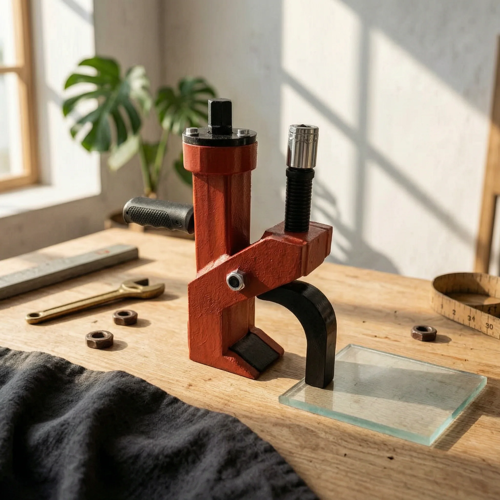 Tire Pressing Tool Compact Bead Press Tool Bead Pressing Clamp Labor-Saving Universal for Mechanics, Repair Shops, Garages