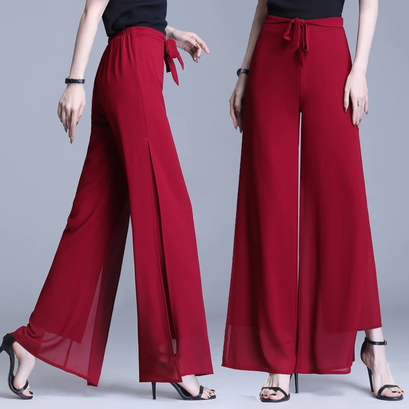 Plones de Pierna Ancha de Cintura Alta, Estilo Nuevo de Primavera Verano, Plones Hoados para Mujer, Plones de G...