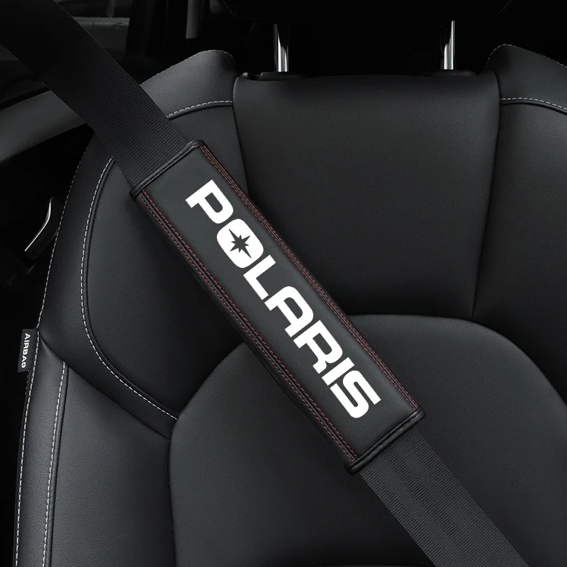 1pcs Car Seat Belt Cover Shoulder Strap Pad Auto Accessories  for For POLARIS  Auto Interior Decor Accessory