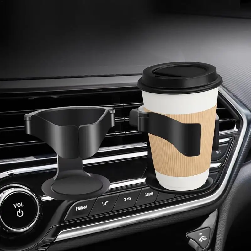 Car Drink Cup Holder Auto Air Vent Adjustable Drink Cup Holder Large Load Bearing Vehicle Storage Tool For Mini Cars RVs SUVs