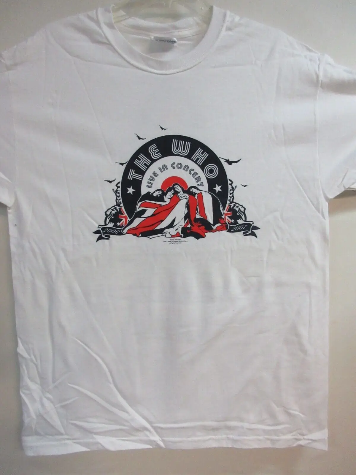 

Официальная футболка ВОЗ MERCH 2006, большая музыкальная футболка для концертов