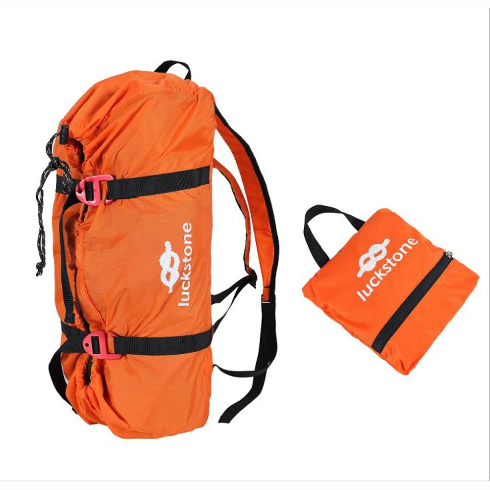 360G Folding Portable Rock Climbing Rope Bag Cord Carry Bag Ground Mat Camping Hiking Backpack