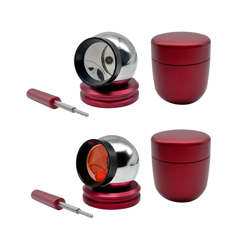 1pcs 1.5inch Reflective Sphere for Total-station, 38.1mm Ball Prism with Magnetic Base,Copper Coated Or Silver Break Resist