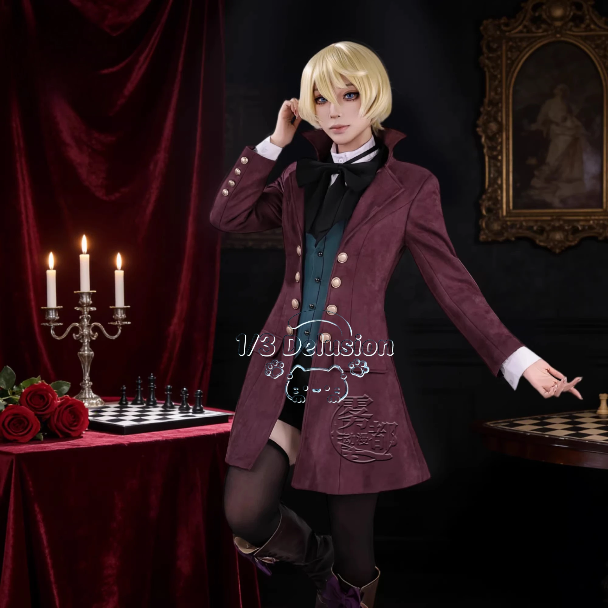 Anime Black Butler Alois Trancy Cosplay Costume Uniform Halloween Carnival Party Christmas Play Role  Clothing 1/3 Delusion view 3