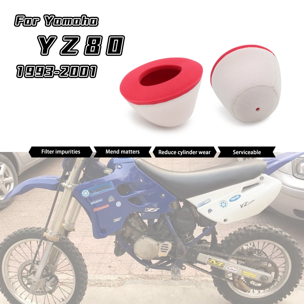 

YZ85 YZ 85 Motorcycle Replacement Air Filter Intake Cleaner Racing Motorbike Cotton Air Filter For YAMAHA YZ80 YZ 80