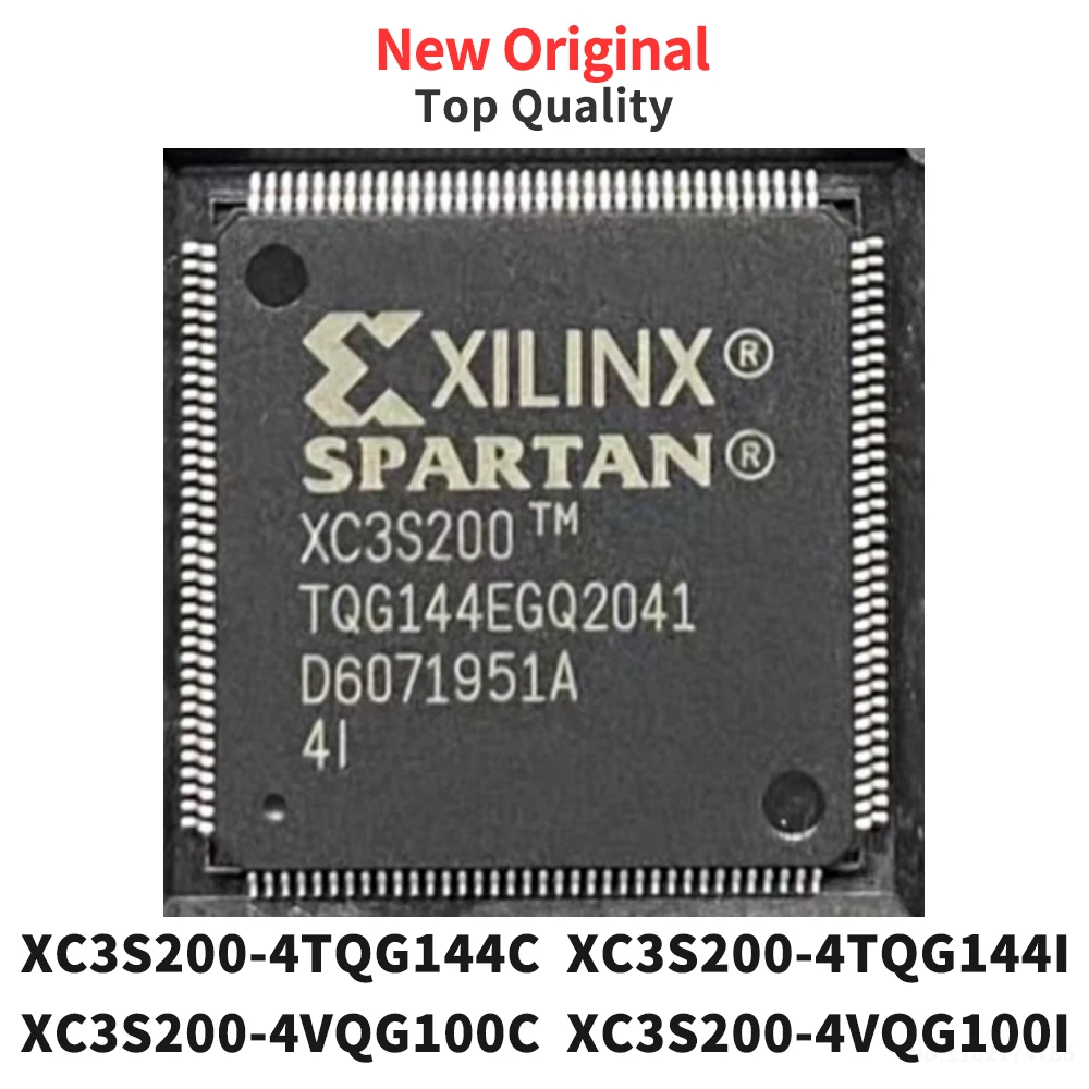 

(1 Piece) XC3S200-4TQG144C XC3S200-4TQG144I XC3S200-4VQG100C XC3S200-4VQG100I QFP New Original XC3S200