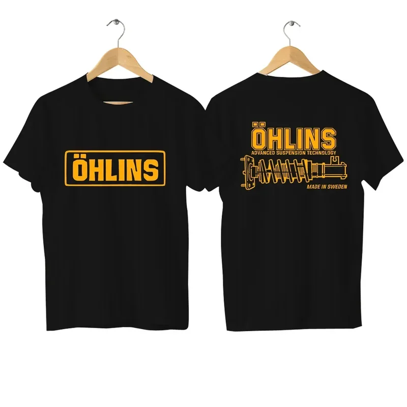 

2024 men T shirt casual Ohlins suspension T-shirt graphic oversized sports tops breathable comfortable streetwear S-3XL cool tee