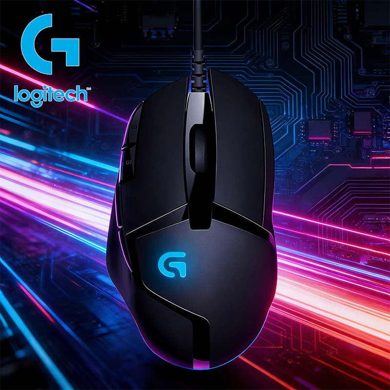 

Игровая мышь Logitech G402, проводная, 8-кнопочная, киберспортивная, RGB-подсветка, профессиональный игровой компьютер, настольный ноутбук, специальные периферийные устройства
