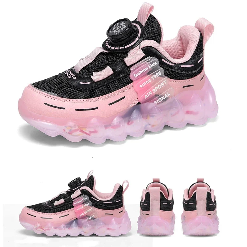 2024 New Arrival Boys Girls Fashion Sneakers Casual Sports Shoes Children Breathable Mesh Running Shoes Athletics Trainers