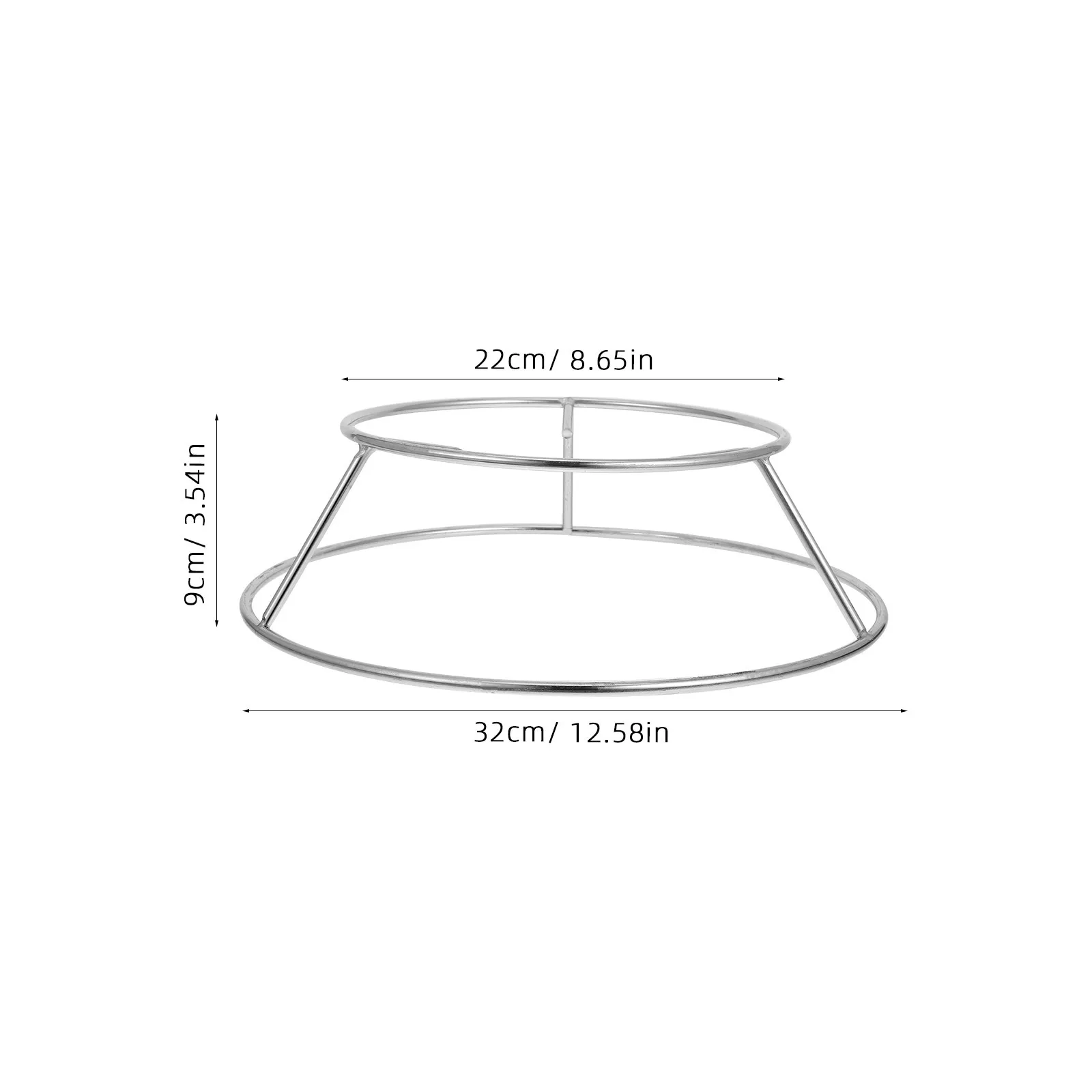 1 قطعة الفولاذ المقاوم للصدأ رف المرجل المستديرة الثقيلة التخييم حامل الطبخ لحفرة النار في الهواء الطلق الفناء الخلفي النار المطبخ المحمولة