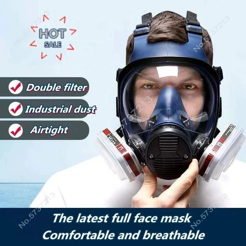 Chemical respirator 7/9/15/17/27 in 1, high-quality mask, paint insecticide, silicone filter, laboratory full set welding mask