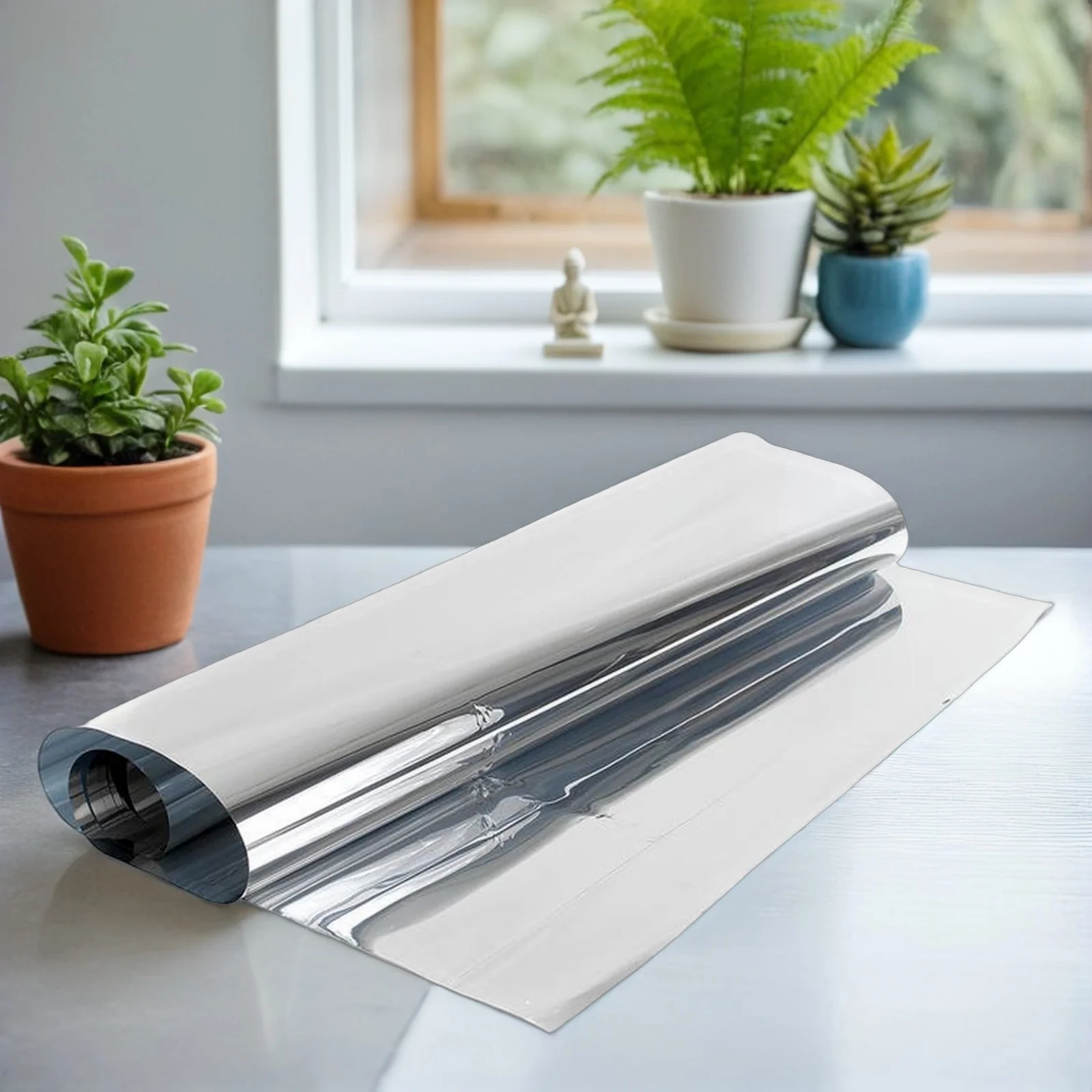 

Window Film Heat Insulation Privacy Film Static Adhesive Bathroom One-Way Uv-Proof Window Tint Glass Protection