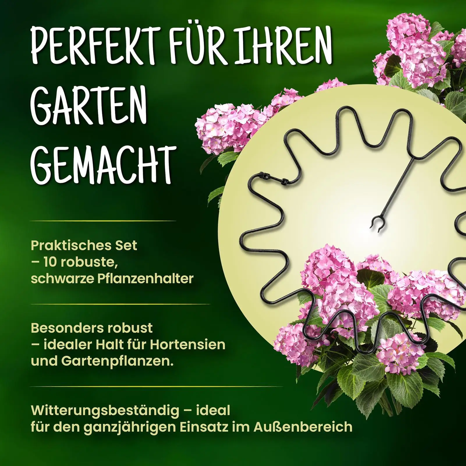 

Многоразовая регулируемая подставка для растений, устойчивая к УФ-излучению, для комнатных и уличных растений, для дома, балкона, двора, патио, веранды