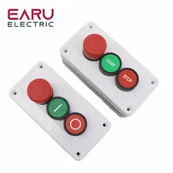 NC Emergency Stop NO Red Green Push Button Switch Station Start Stop Self-sealing Waterproof Button Switch  Industrial 600V 10A