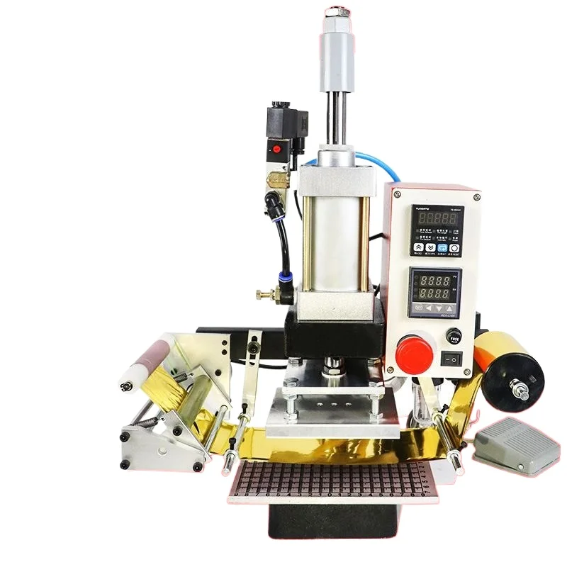 Full Automatic Paper Passing Bronzing Machine Leather Hot Stamping Trademark Shoebox Paper Plastic Hot Pressing Bronzing Machine