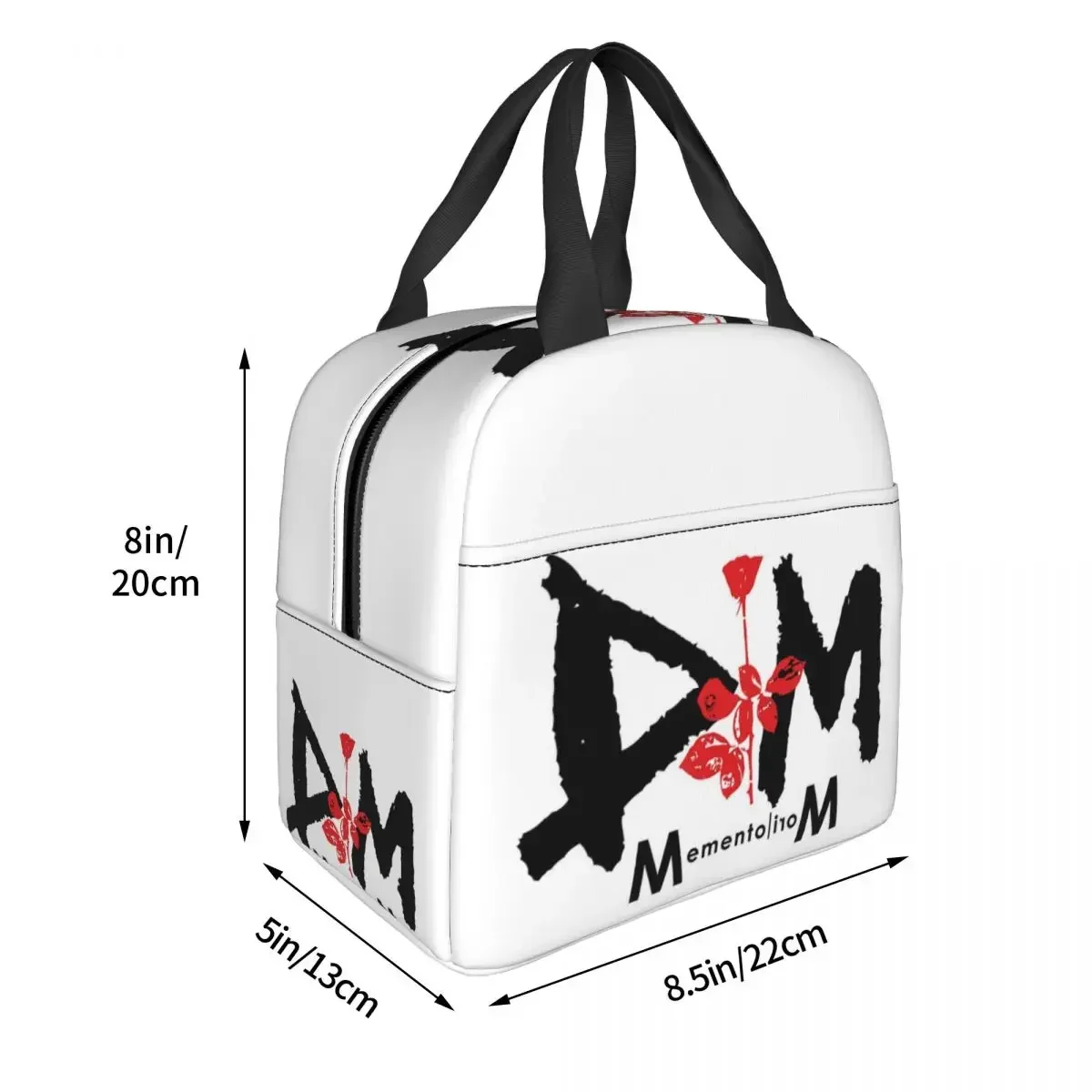 Dm, Memento Mori Mode, Memento Mode Insulated Lunch Bags Picnic Bags Thermal Cooler Lunch Box Lunch Tote for Woman Work Children