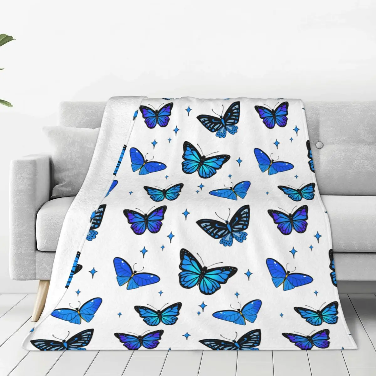 

Animals plants Butterfly Blanket Fuzzy Throw Blankets Summer Air Conditioning Decoration Ultra-Soft Warm Bedspreads