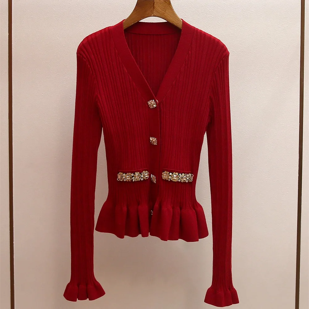 

2026 Women's Fashion T-shirts, Blouses, Diamond Jewelry, Ruffles, Corsets, Women's Tops, Cardigans, Y2K Style, Versatile Shirts