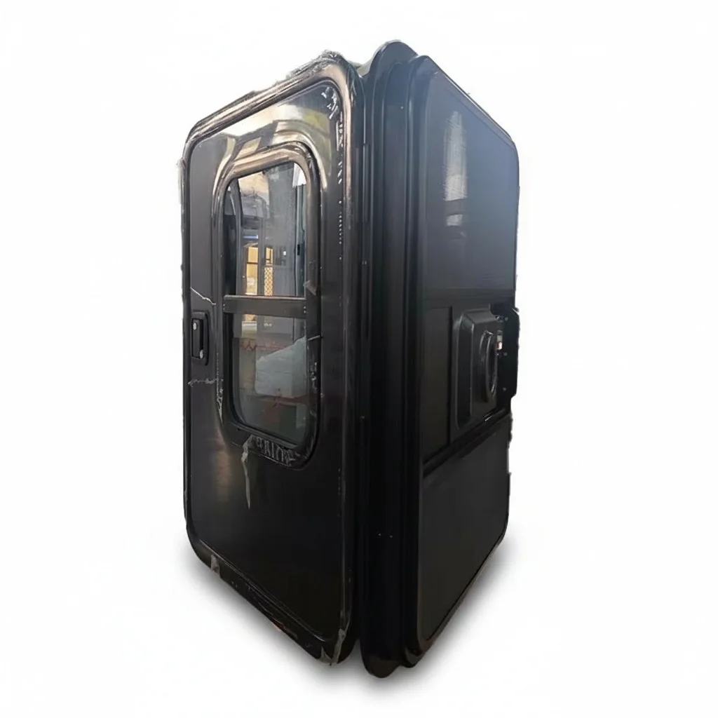 

Truck Camper Door, 650x900mm Aluminum RV Replacement Door with Tempered Glass Sliding Window, for Caravan Trailer