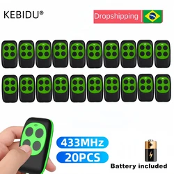 20PCS 433Mhz Colorful Remote Control 4CH RF Wireless Copy Code Remote Electric Cloning Gate Garage Door Auto Keychain for Home