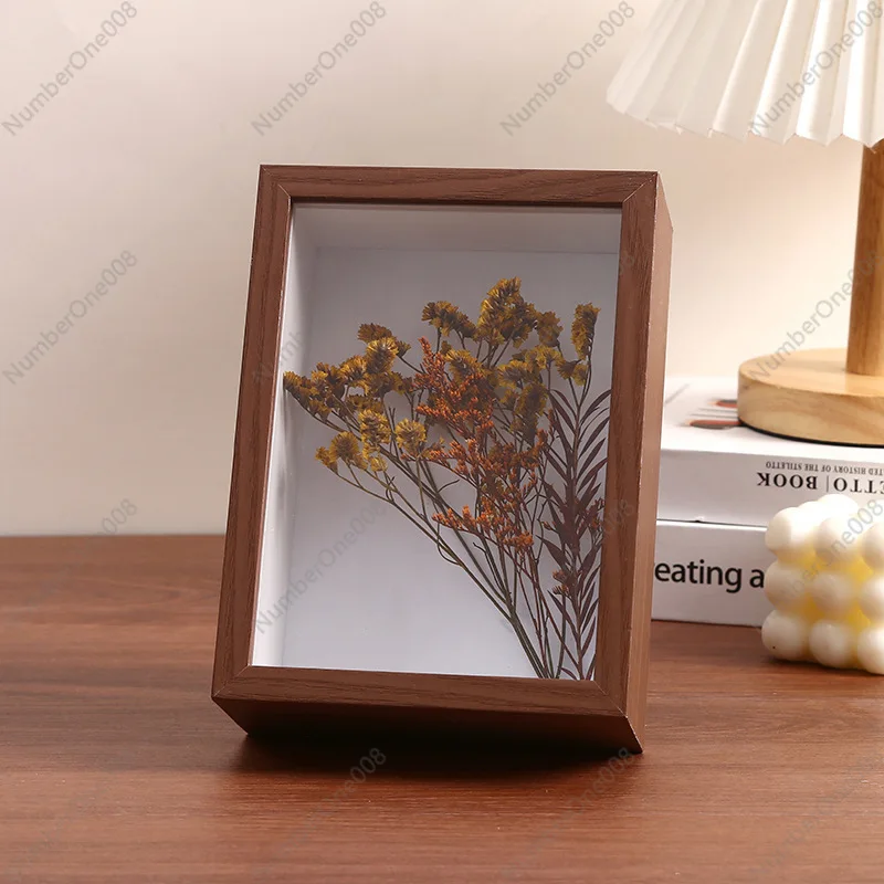 10-Inch three-dimensional hollow photo frame dried flower storage table DIY, specimen eternal flower decorative picture frame