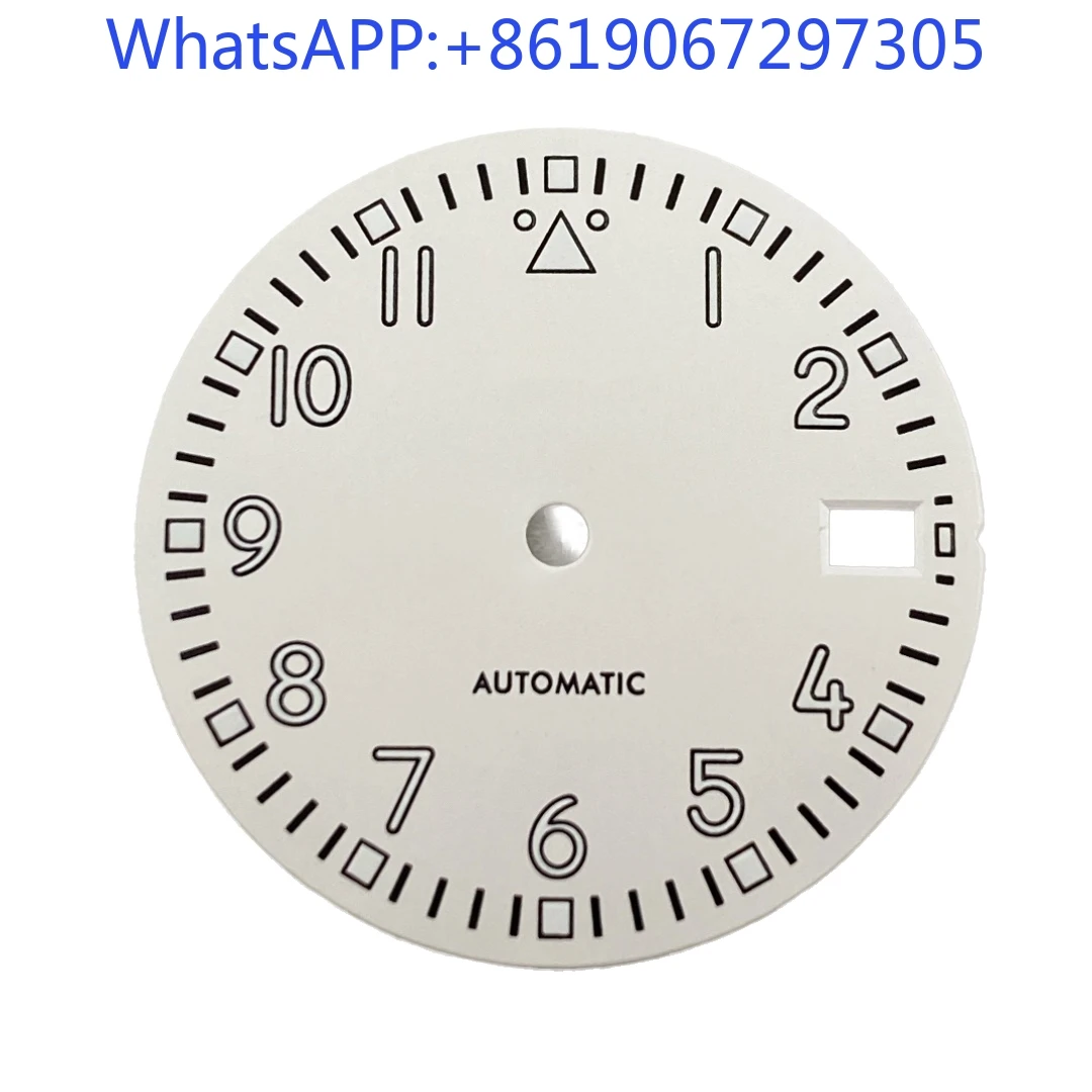 Moda mate Sunburst textura verde lume Mod piezas deportes buceo reloj Dial adecuado para NH35/36 movimiento automático