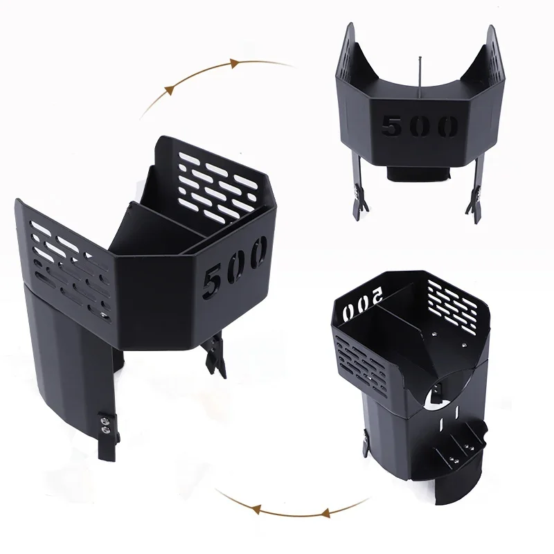 For Fiat 500 2007 2008 2009 2010 2011 2012-2015 Car Center Console Water Cup Holder Coin Tray Aluminum Black Car Accessories