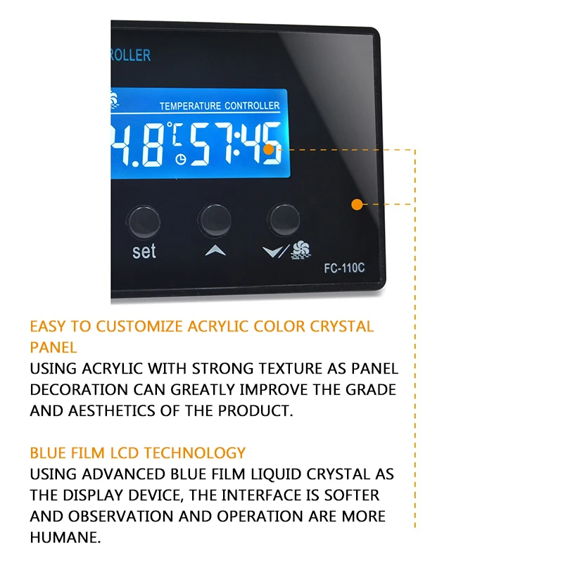Mini-Sauna raum Fuß massage Eimer Thermostat Fußbad Eimer Schweiß Dampf Eimer Thermostat Digital anzeige Thermostat FC-110C