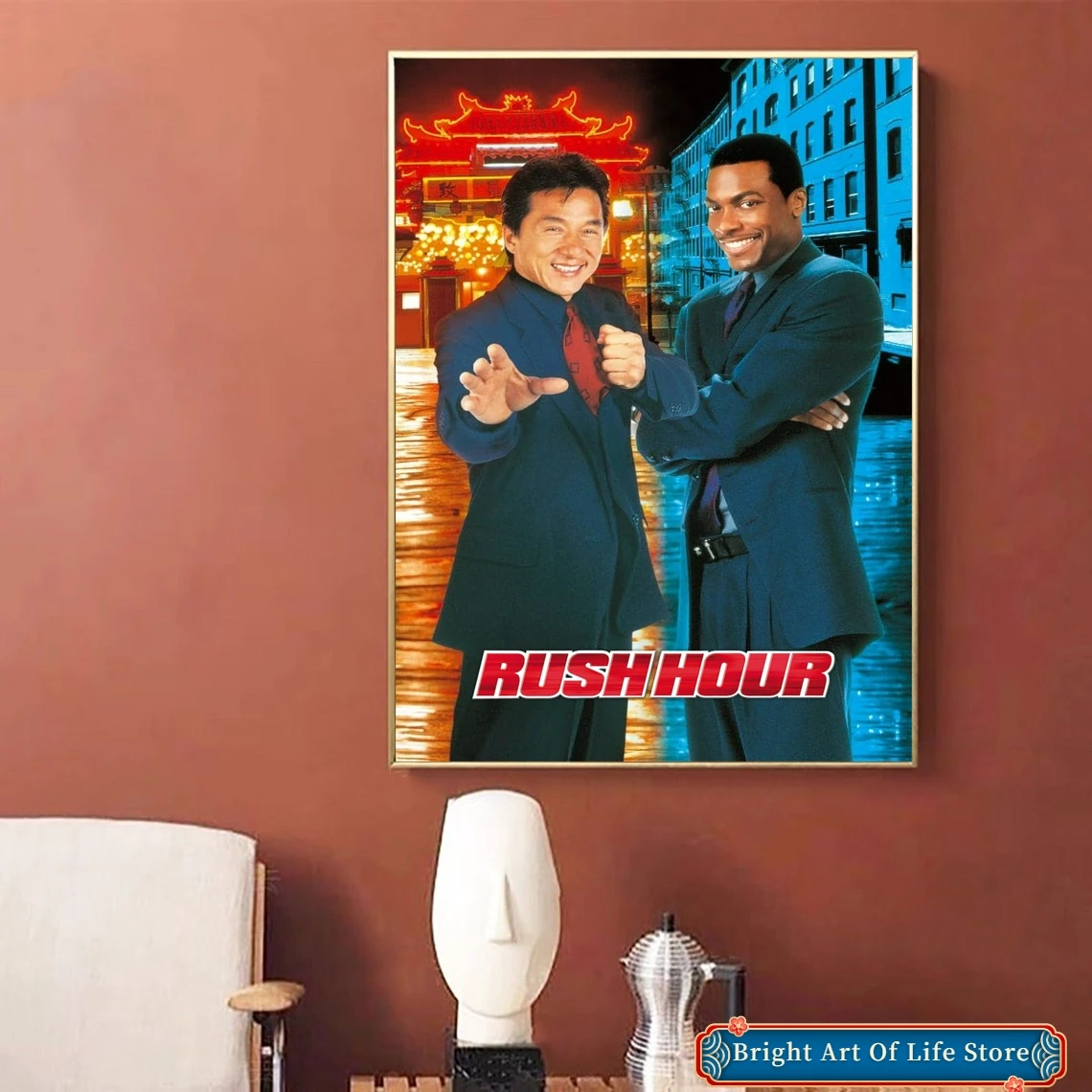 Rush Hour (1998) Classic Movie Poster Art Cover Star Photo Print Apartment Home Decor Wall Painting (No Frame)