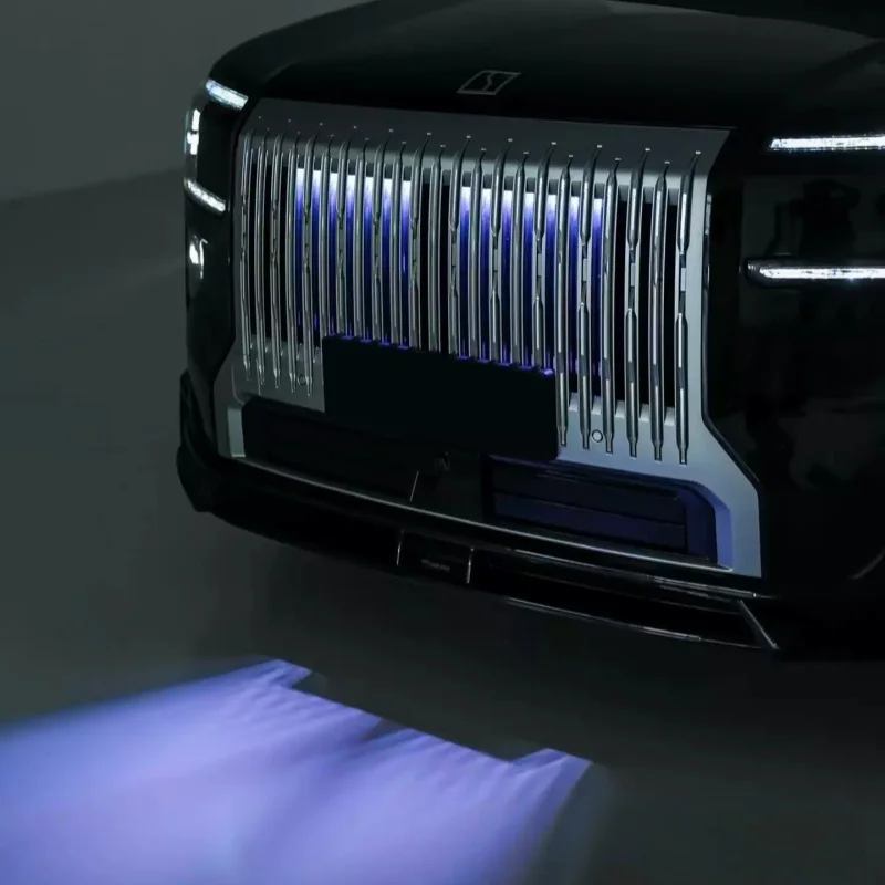 Car Grille Radiant Shadow Light Grid Light Fit for Zeekr 9X 2026 Auto LED Night Day Decorative Lights Exterior Decoration Parts