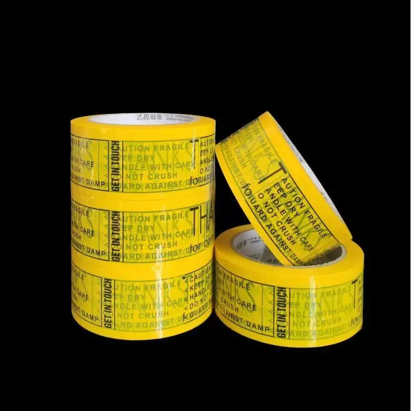 Custom.THANKS Tape English Fragile Packing Tape Large Roll Packaging Warning Tape Printed Whole Box