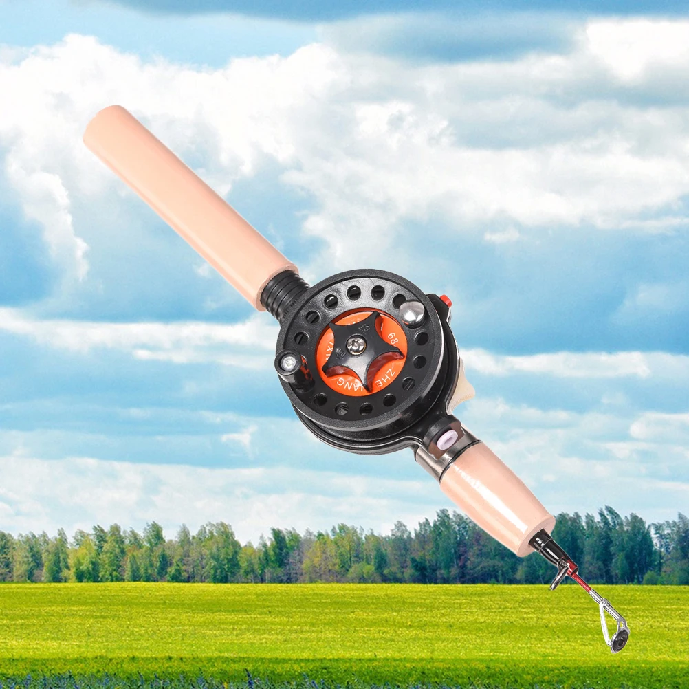 

60 Cm Ice Fishing Rod Set Retractable Telescopic Pole Winter Accessory Portable Sturdy EVA Handle Lightweight Storage