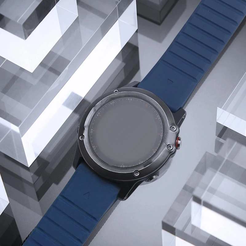 Двухцветный силиконовый магнитный ремешок Garmin Fenix5/5X/6X/7X, 22 мм