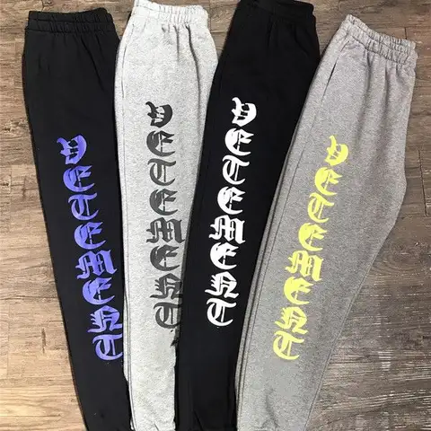 메이차오 로고 레터 프린팅 밴딩 스웨트팬츠 캐주얼 트렌디 만능 스웨트팬츠