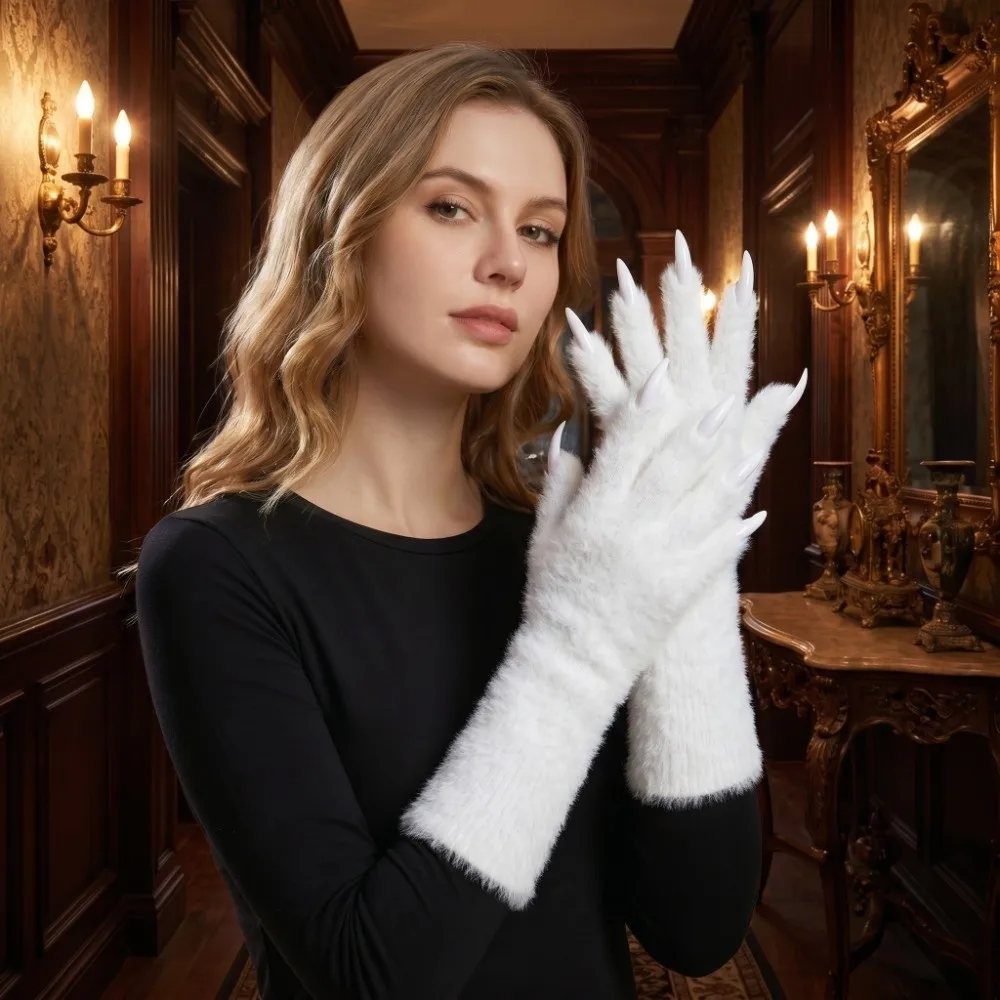 full-finger-full-finger-paws-gloves-animal-paw-realistic-halloween-long-gloves-furry-long-nails-cosplay-gloves-themed-events