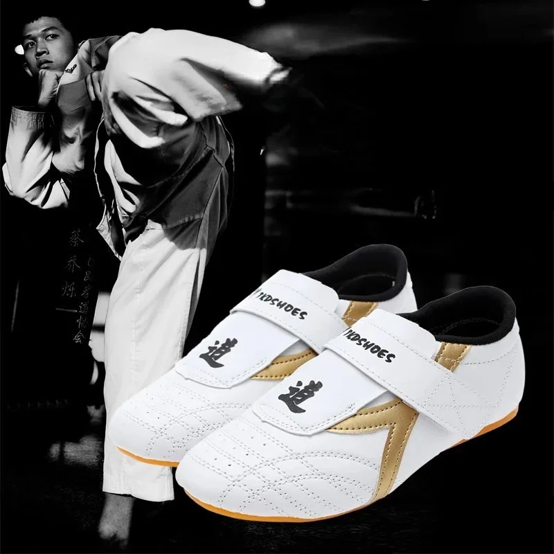 

Unisex Leather Chinese Kung Fu Walking Durable Canvas Shoes Breathable Leather Taekwondo Martial Art Karate Training Cloth Shoes