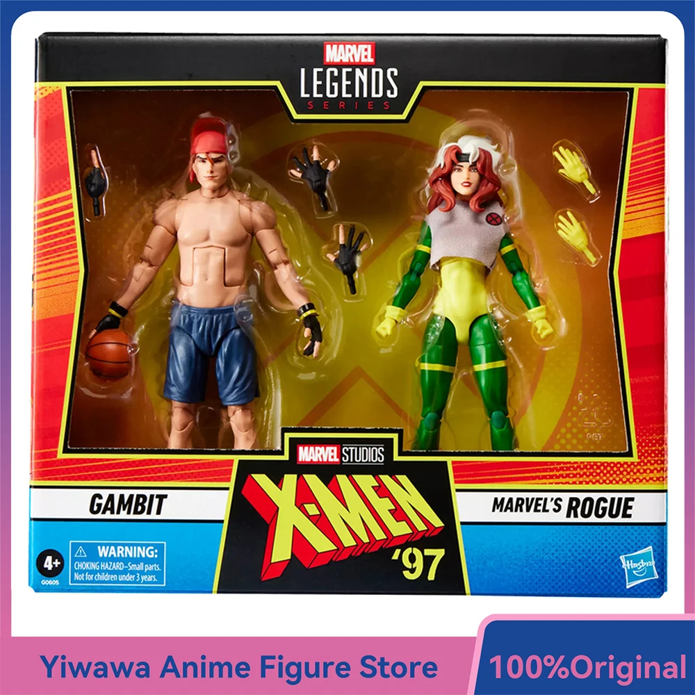 

[In-Stock] Hasbro Marvel Legends Series Gambit and Rogue (X-Men '97) 15cm Collectible Comics-Inspired Action Figure Model Toys
