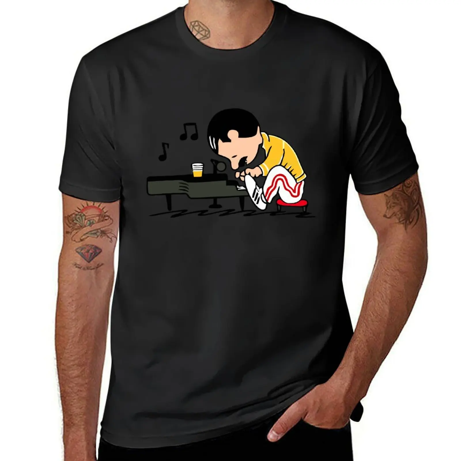 

Legend Playing Piano T-Shirt customs design your own oversizeds T-shirts for men cotton