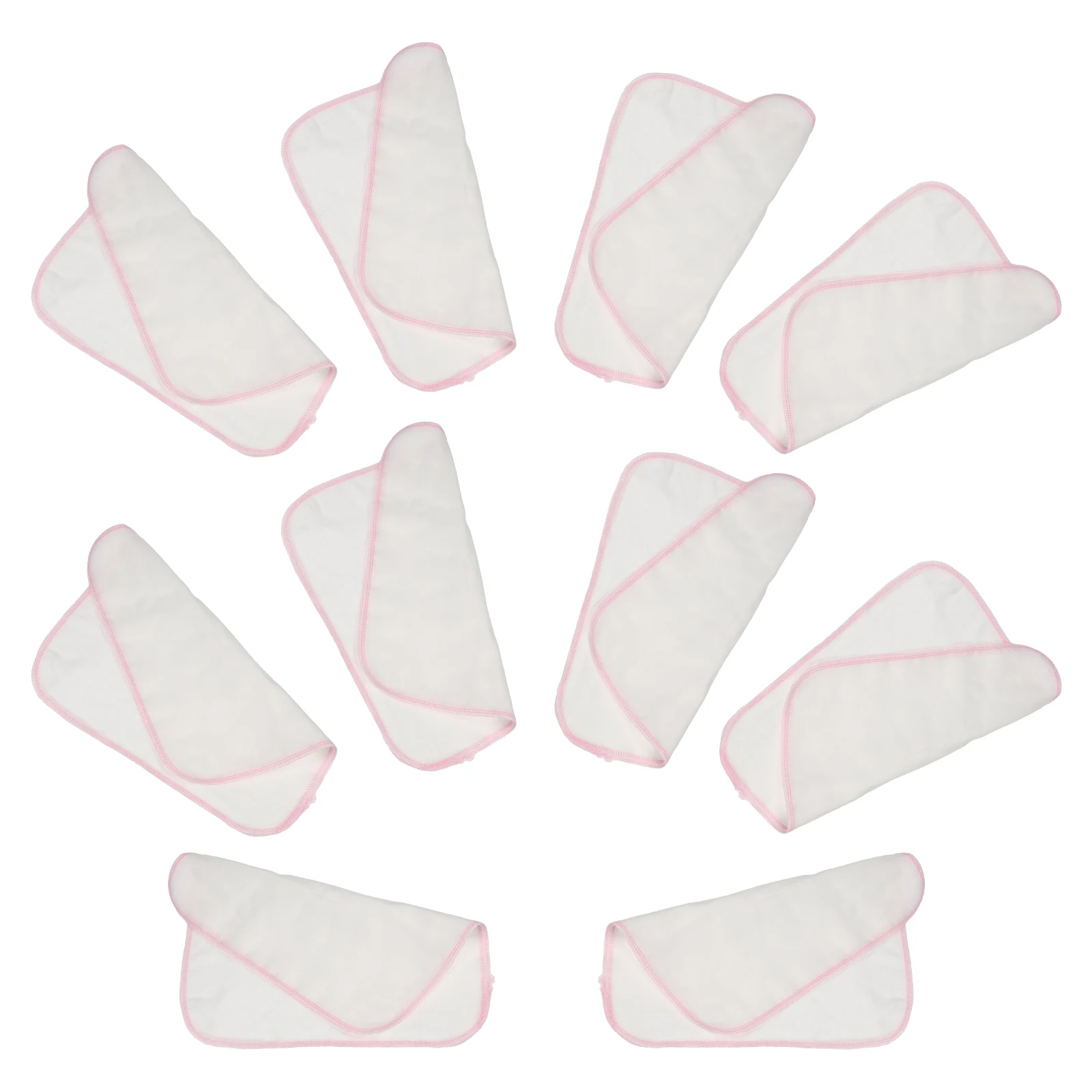 

10Pcs Infant Towels Pure Cotton Newborn Face Washcloth Absorbent Baby Bibs Soft Durable No Irritation Safe for Sensitive Skin