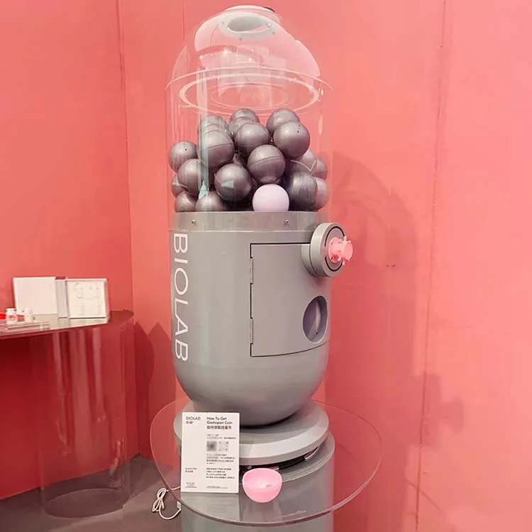 Japanese Capsule Toy Vending Machine Coin Game 75-100mm Gachapon Machine Mini Capsule Toy Vending Machine