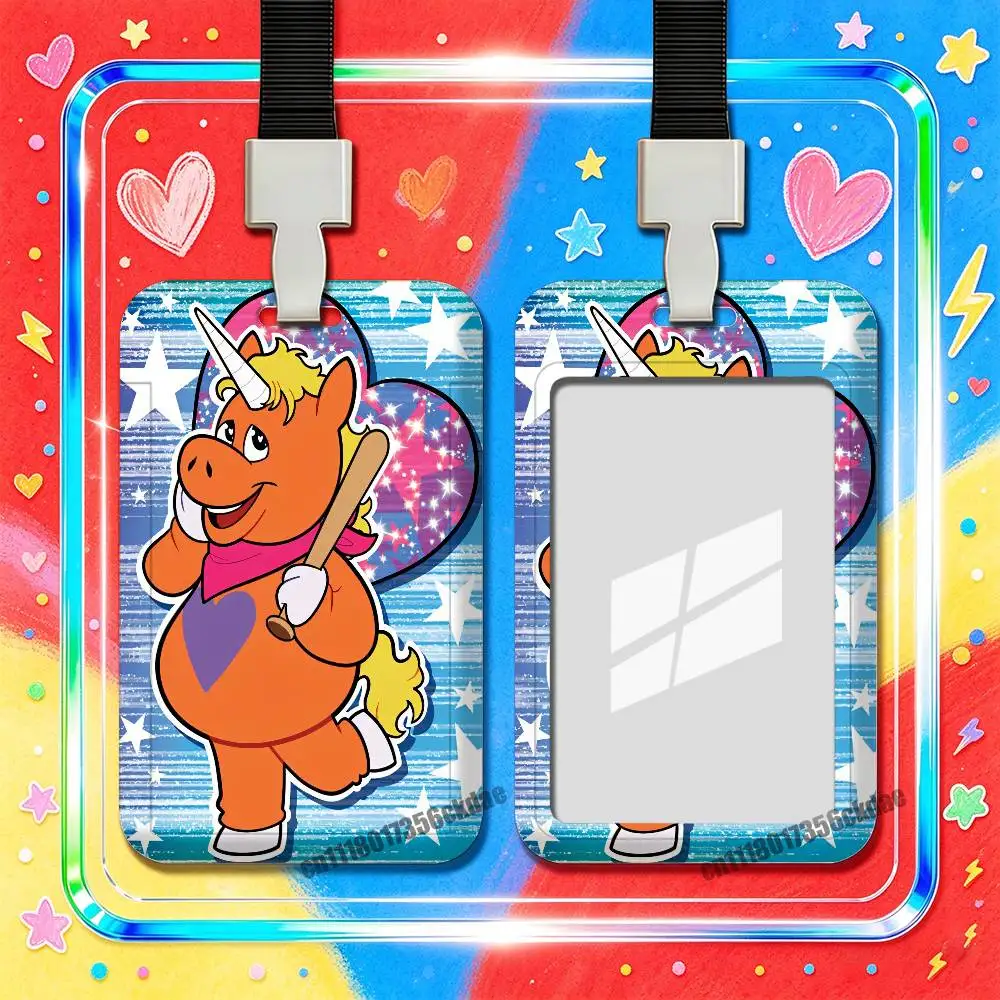 Badge Office Student Bank Work Credit Decoration Case For Buddy The Unicorn Employee ID Card Holder