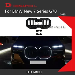 LED Licht Grille Voor BMW 7-serie G70 Nier Grille Voor Grill Grid M Sport Met Lamp 2023 2024