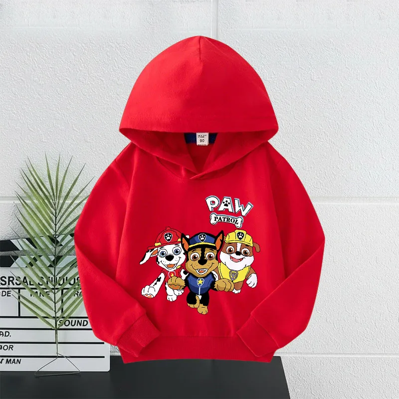 2026 PAW Patrol On Patrol Casual Print Hoodie for Kids Toddler Boys Girls Casual Pullover Sweatshirt Soft Cozy Top