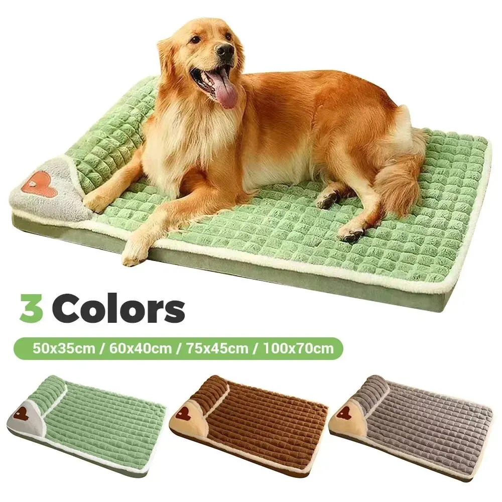 Luxury Warm Dog Mats For Small Medium Large Dogs Plaid Beds For Cats Dogs Fluff Sleeping Removable Washable,Big Size--3XL