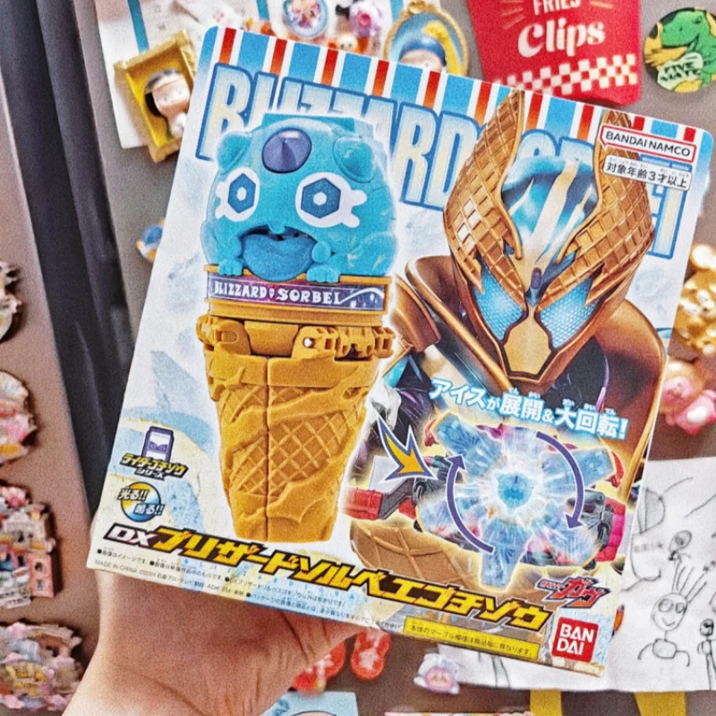 Bandai Original Dx Kamen Rider Gavv Blizzardsorbei Gochizo Ice-Cream Cone Valen Smoothie Anime Action Figure Model Doll Toy Gift