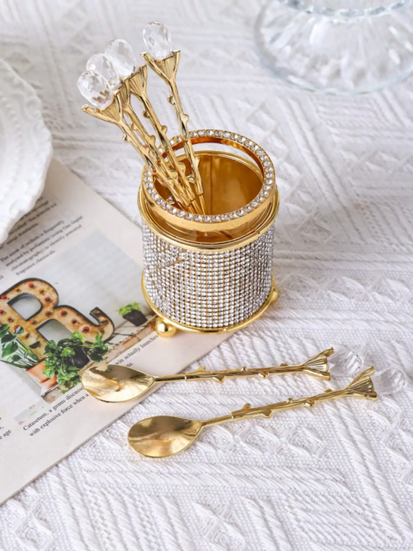 Elegant Stainless Steel Coffee Spoons for Home Use