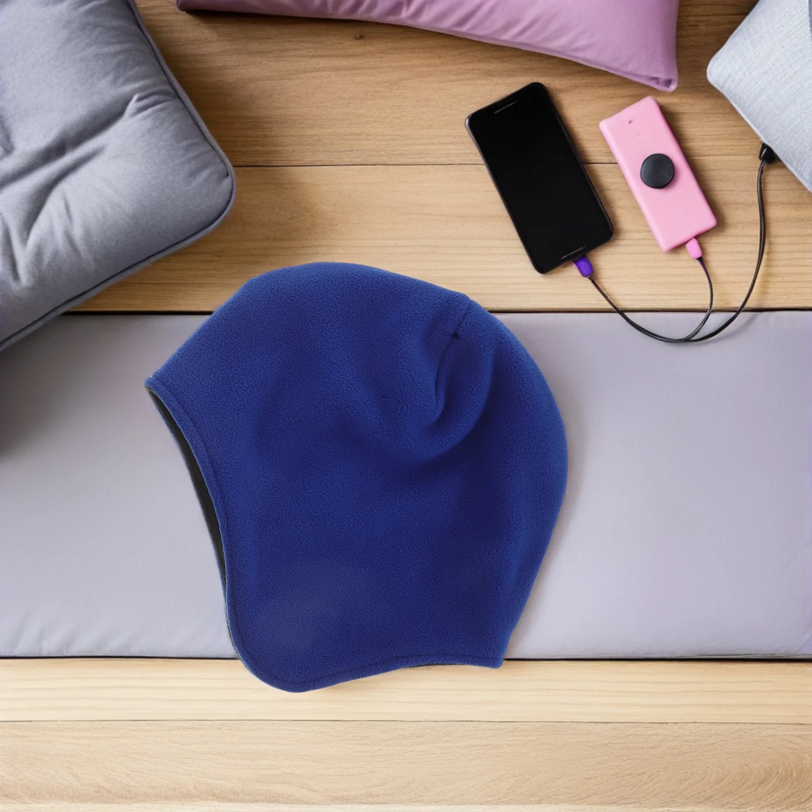 

2pcs Warm Fleece Beanie Hats For Men Women Thermal Windproof Winter Cap Soft Breathable Skull Hat For Outdoor Hiking Skiing